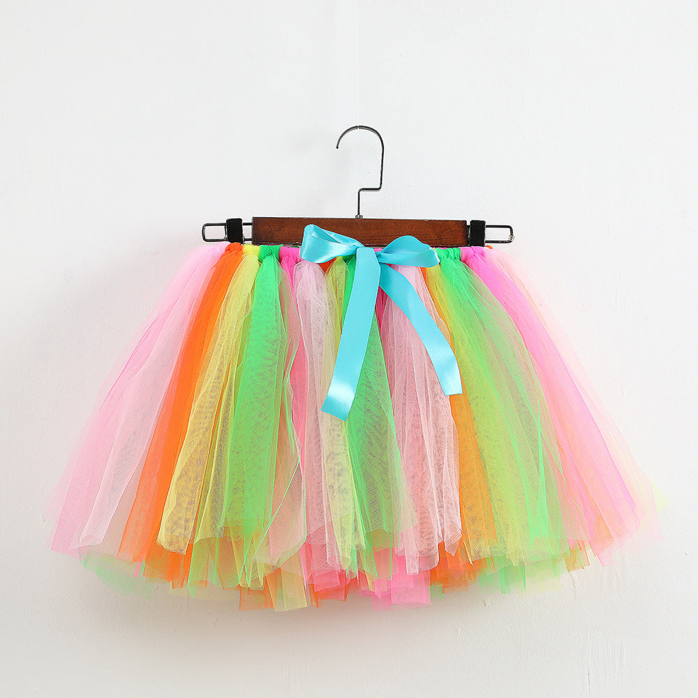 Sequin Mesh Handmade Tie Strip Toddler Girls Tutu Skirt