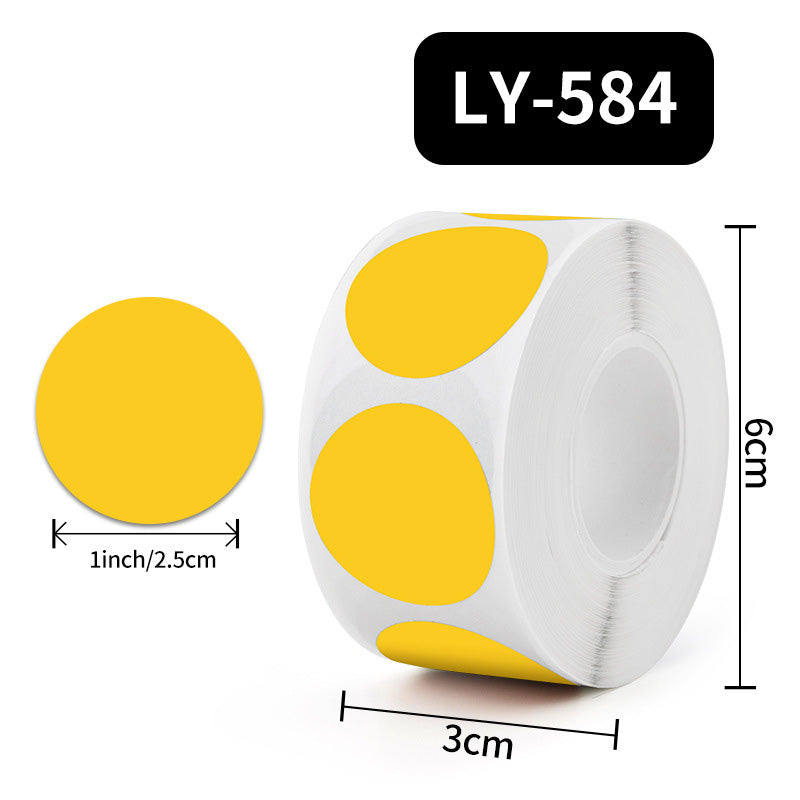 500-Pieces Multicolor Dot Round Seal Sticker