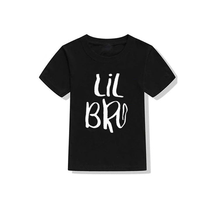 Children Kids Baby Fashion Girls Boys Sister Brother Round Neck T-Shirt