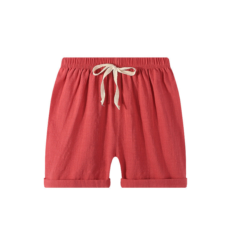 Children Kids Baby Fashion Girls Boys Casual Basics Plain Color Shorts