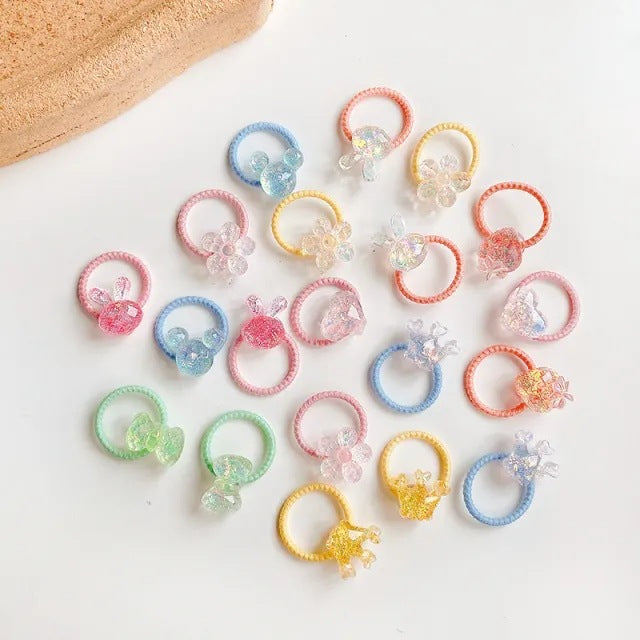 Kids Girls Cute Sweet Hair Rings