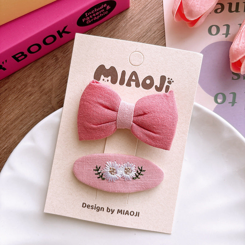 Kids Girls Sweet Cute Bow Hairpin