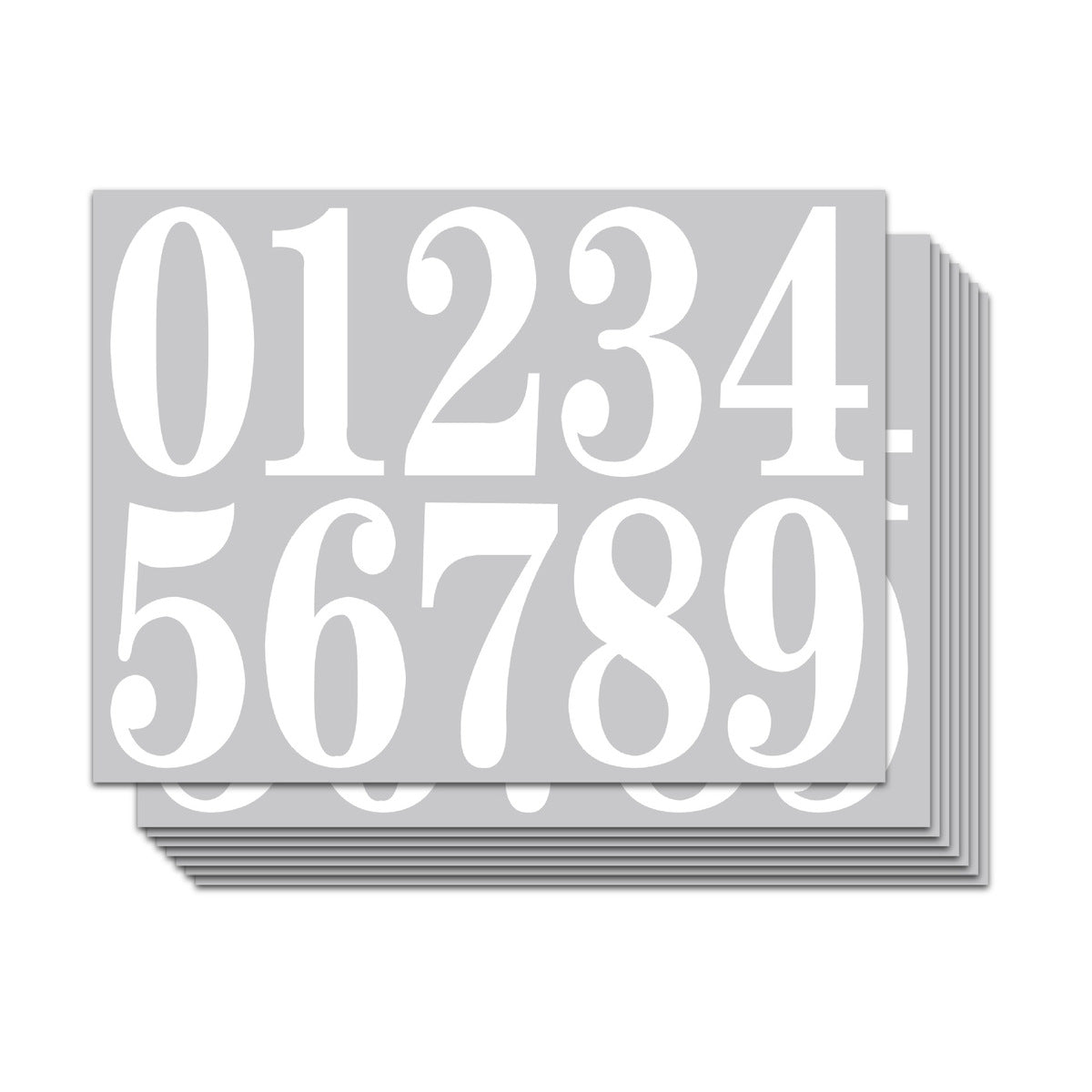 1-4 Inch Waterproof Vinyl Digital Sticker