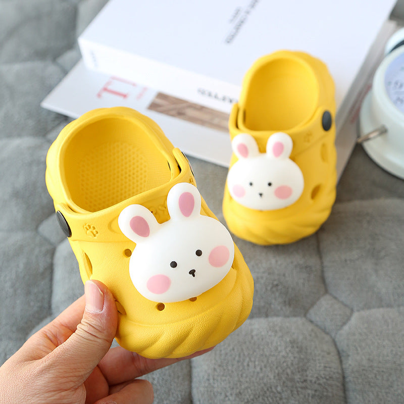 Kids Cute Cartoon Animal Hollow Out Non-slip Slippers