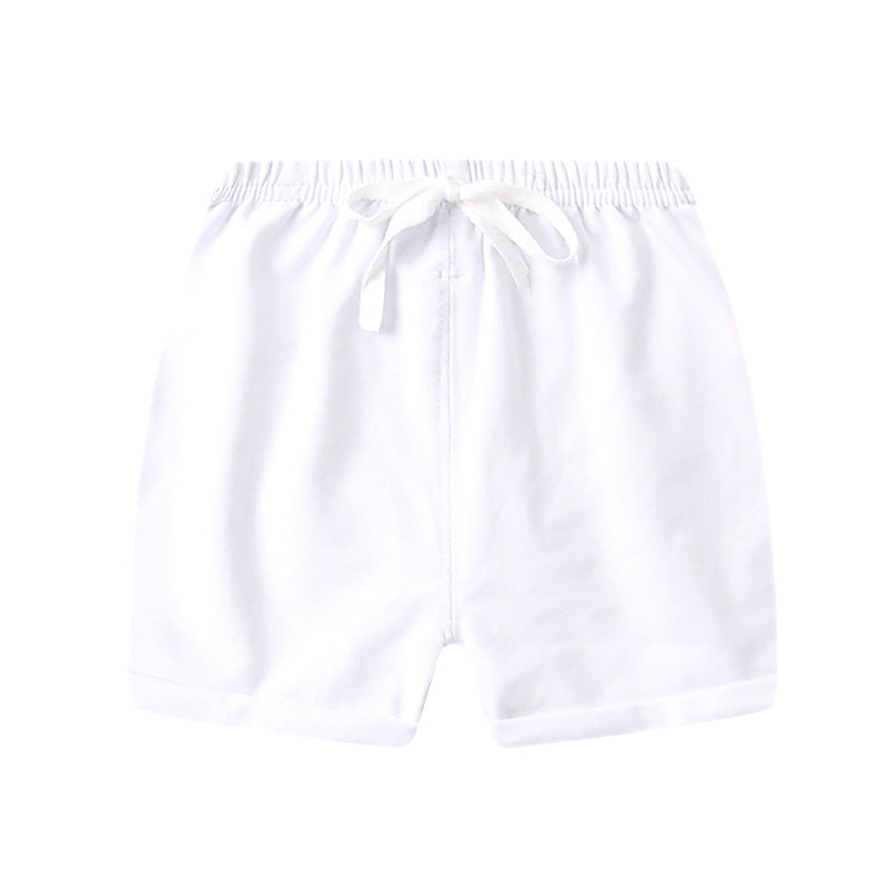 Children Kids Baby Fashion Girls Boys Casual Basics Solid Color Shorts
