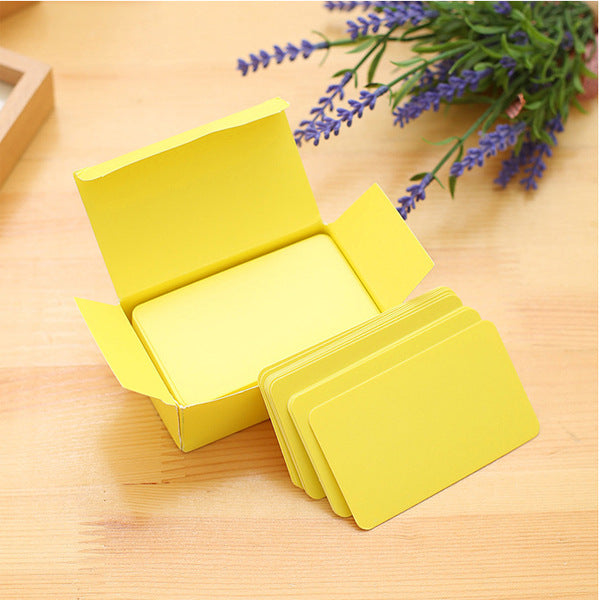 90 Sheets DIY Candy Color Blank Doodle Postcard Message Card Memo Pad