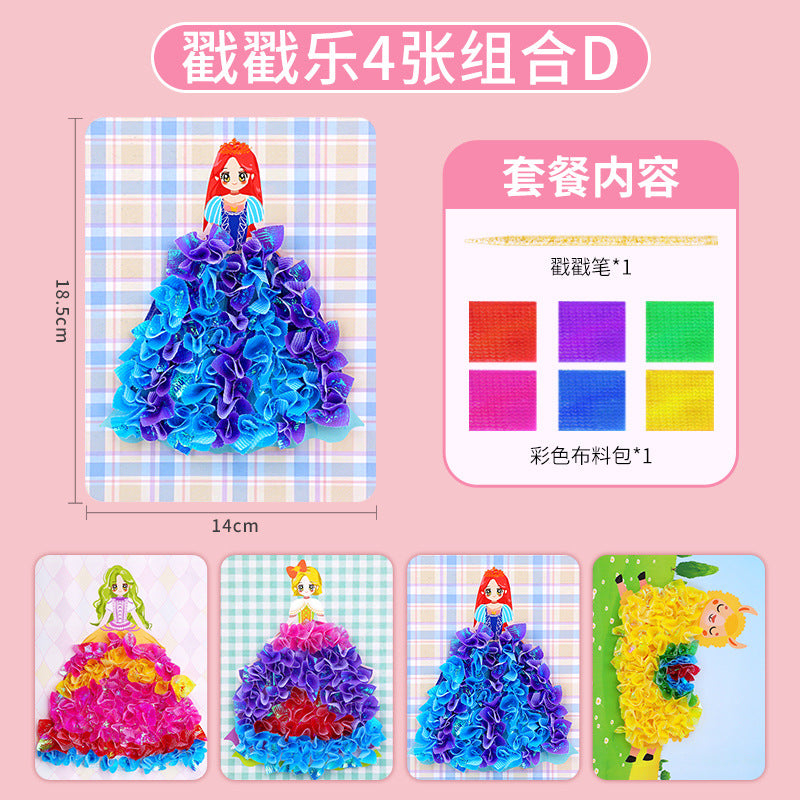 Girls Dress Up Stickers Educational Toys