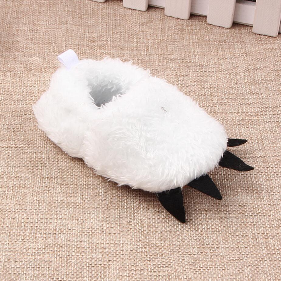 Kids Winter Warm And Cute Plush Claw Slippers