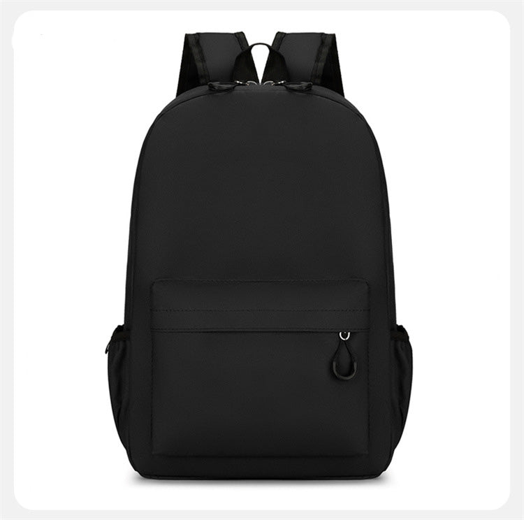 Children Fashion Girls Boys Color Matching Canvas Backpack School Bag