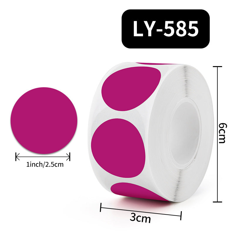 500-Pieces Multicolor Dot Round Seal Sticker