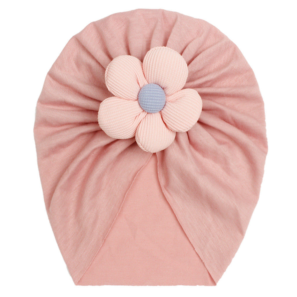Newborn Cute Flower Turban Cap