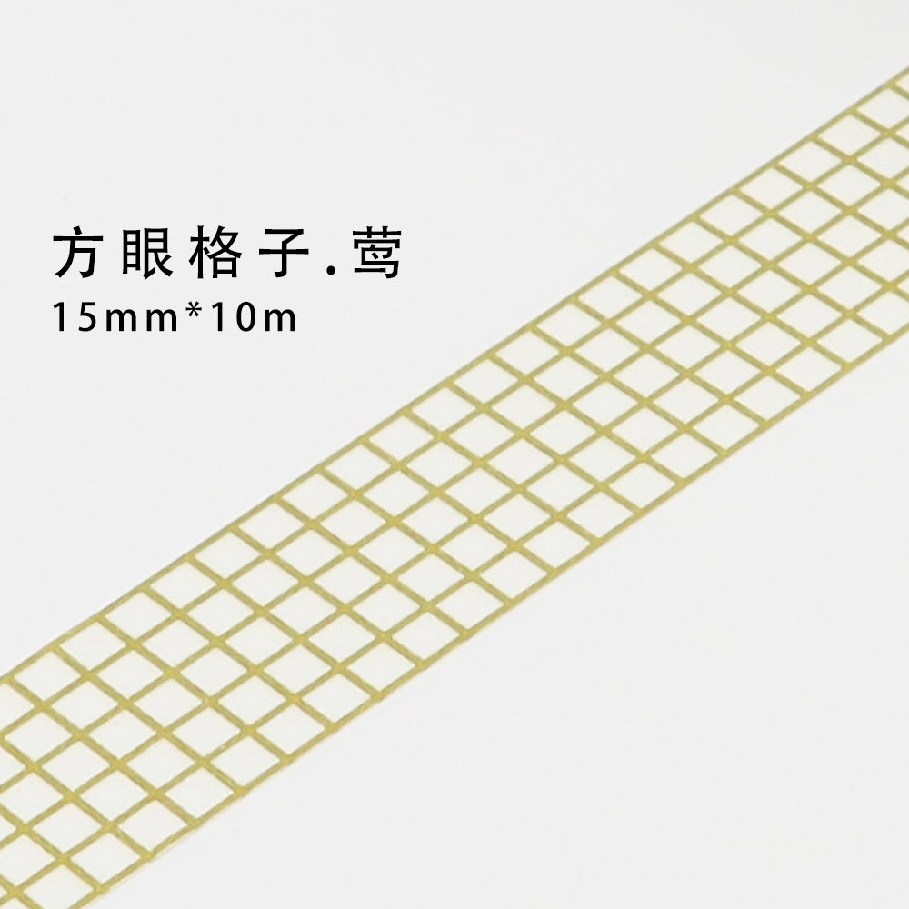 10m Plaid Sticker Basic Hand Account Paper Tape
