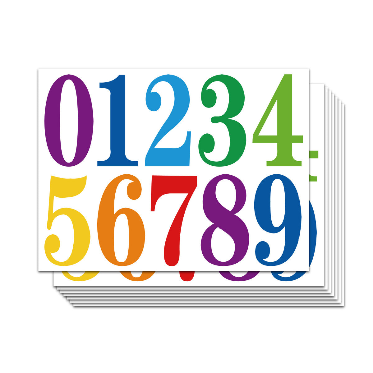 1-4 Inch Waterproof Vinyl Digital Sticker