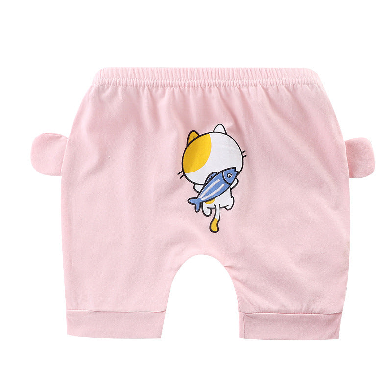 Toddlers Newborn Baby Fashion Girls Boys Casual Basic Print Loose Shorts
