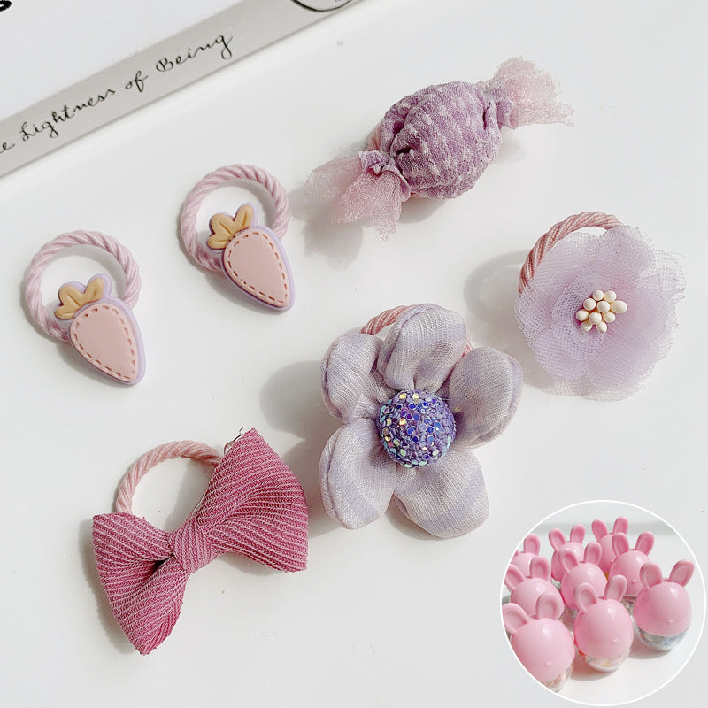 Kids Girls Cute Sweet Cartoon Hair Rings