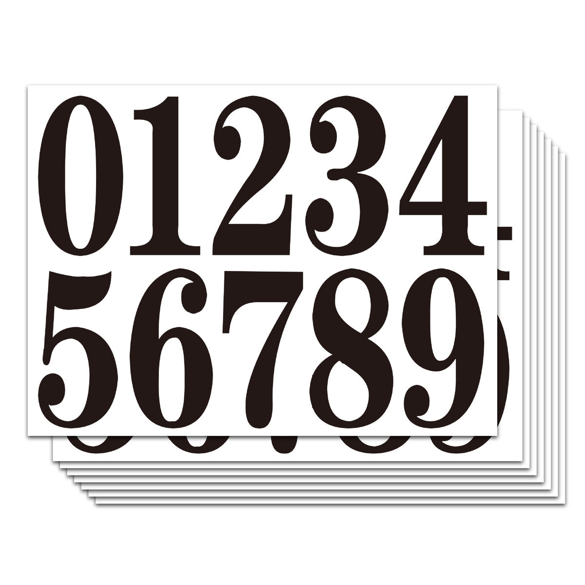 1-4 Inch Waterproof Vinyl Digital Sticker
