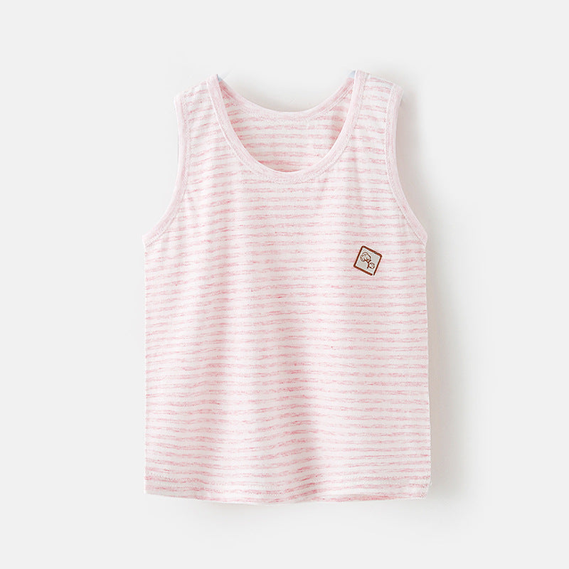 Kids Toddler Boys Girls Casual Cute Cartoon Print Tank Top