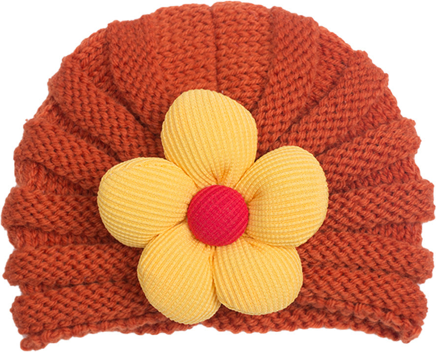 Newborn Cute Bow Knitwear Turban Cap