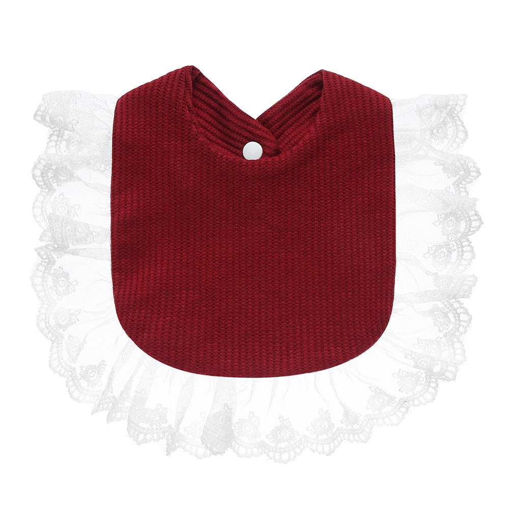 Toddlers Newborn Baby Lace Bib Burp Cloth