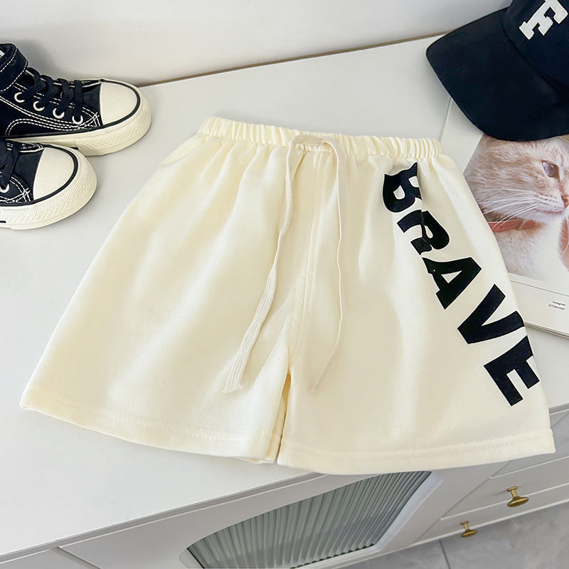 Kids Toddler Boys Girls Summer Casual Sport Letter Print Shorts