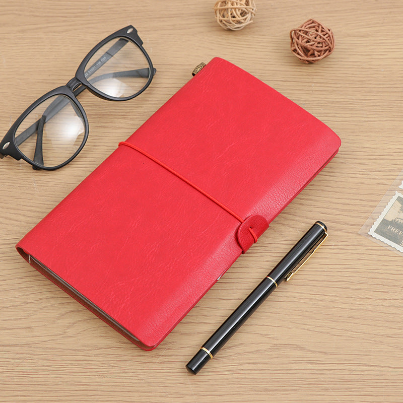 Vintage Travel Strap Kraft Paper Inside Notebook