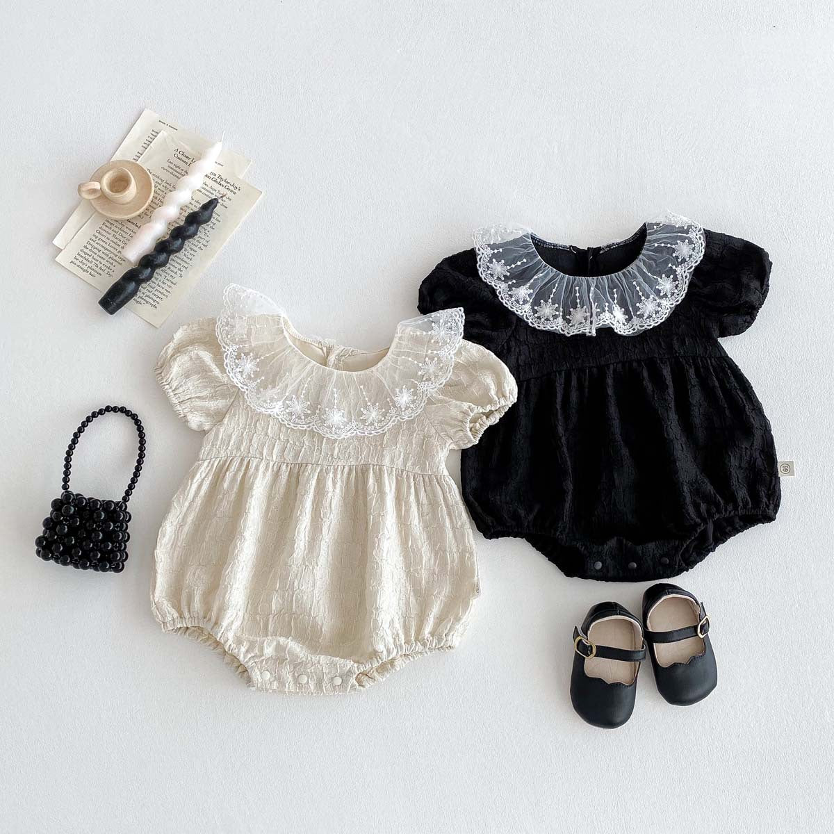 Kids Baby Girls Casual Cute Short Sleeve Romper
