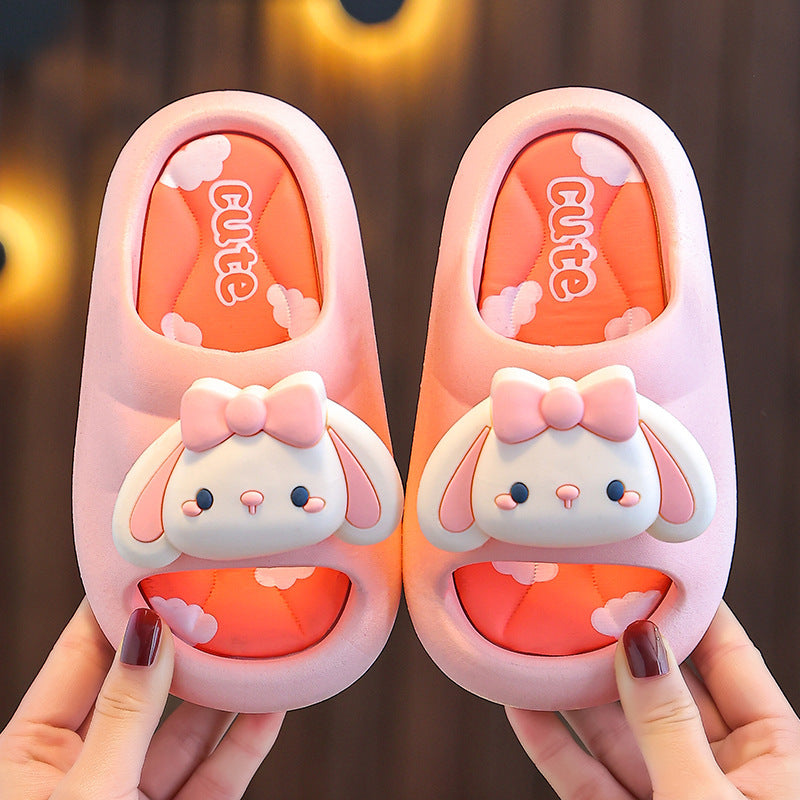 Children Kids Baby Fashion Girls Cute Rabbit Soft Sole Casual Slippers Shoes