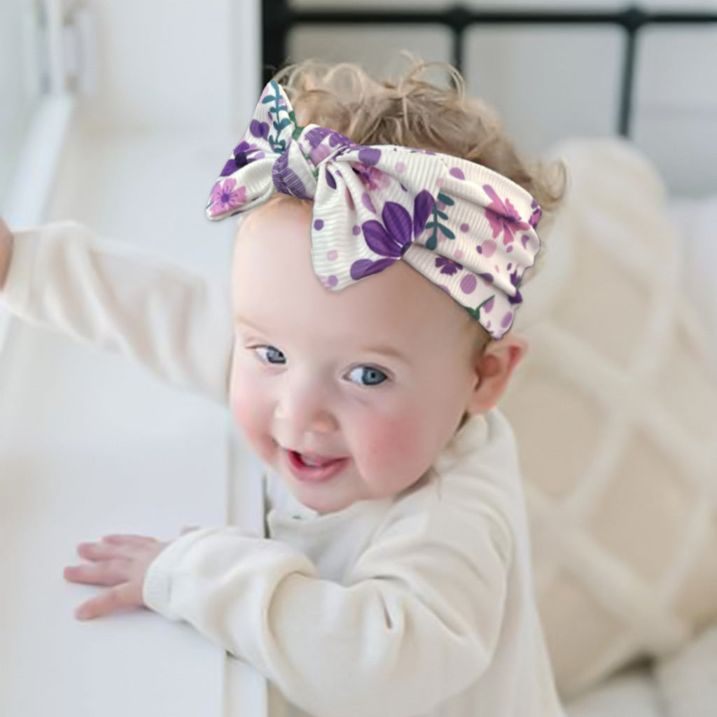 Kids Unisex Cute Tiny Flower Bow Hair Band