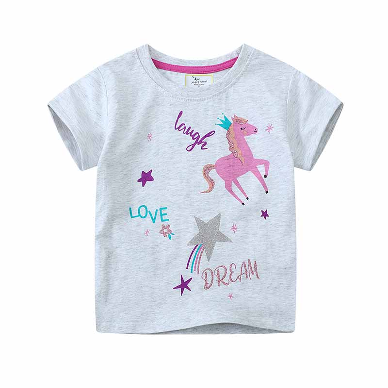 Kids Toddler Girls Casual Cute Short Sleeve T-Shirt