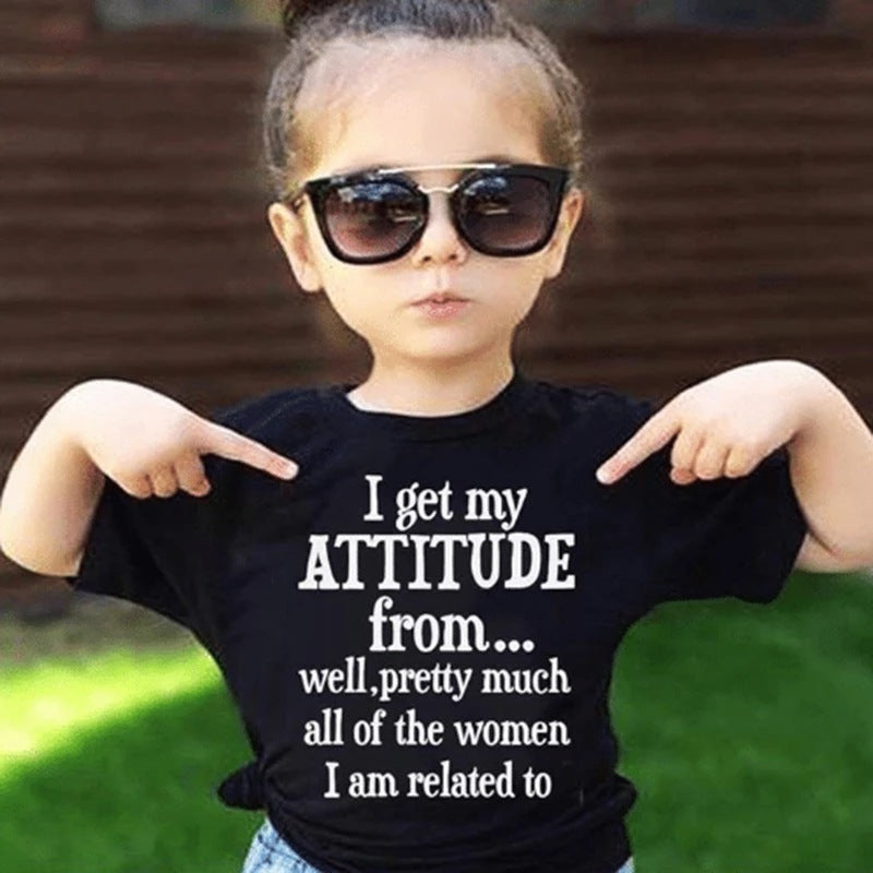 Children Kids Toddlers Girls Boys Short Sleeve T-Shirt