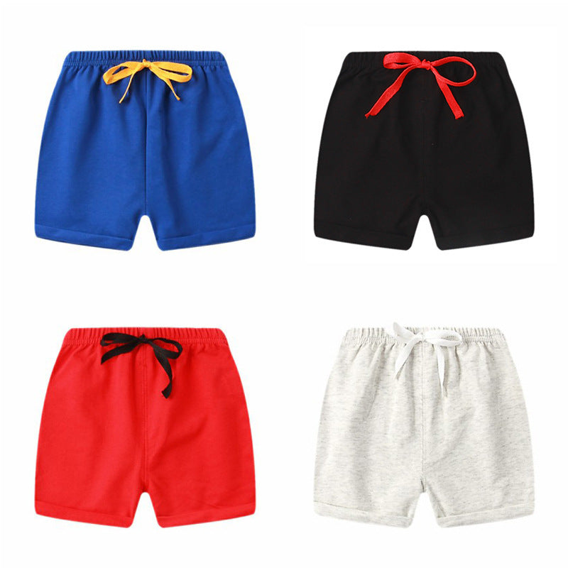 Children Kids Baby Fashion Girls Boys Casual Basics Solid Color Shorts