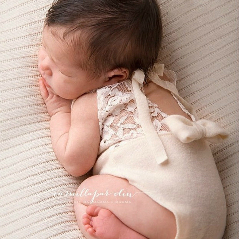 Toddler Baby Infant Newborn Lace Bodysuit Photography