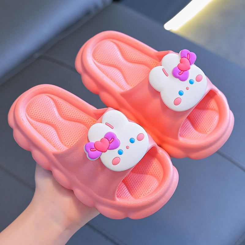 Kids Boys Girls Casual Cute Cartoon Thick-Soled Slippers