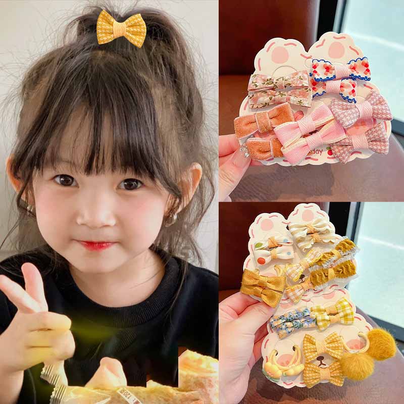 Kids Girls Cute Sweet Bow Hair Rings