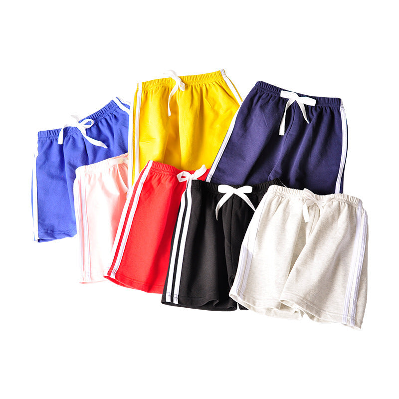 Children Kids Baby Fashion Girls Boys Casual Basics Stripes Shorts