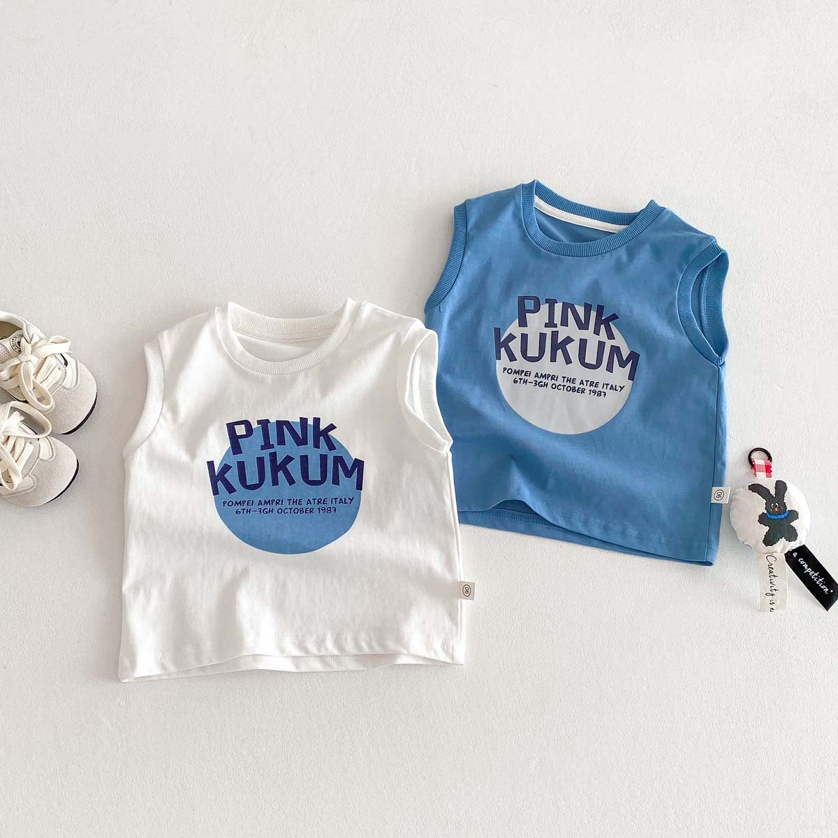 Kids Toddler Boys Fashion Casual Alphabet Print Sleeveless T-Shirt