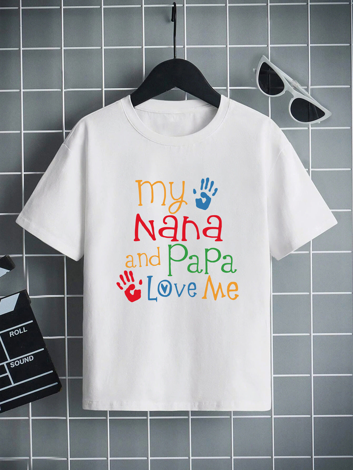 Kids Toddler Boys Fashion Casual Alphabet Print Short Sleeve Round Neck T-Shirt