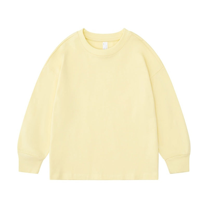 Children'S Casual Cotton Custom Logo Long Sleeve T-Shirt