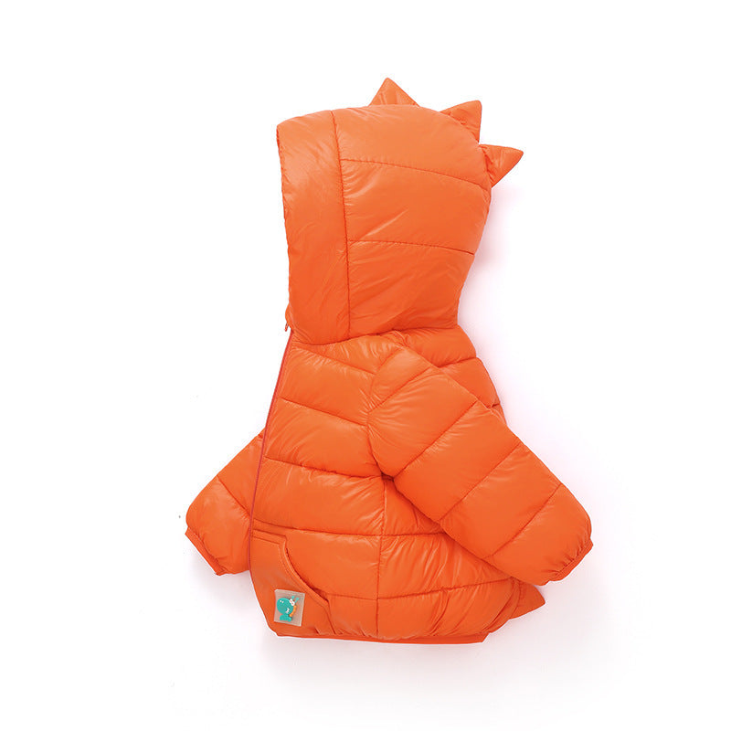 2023 Autumn And Winter Cartoon Children'S Down Cotton-Padded Jacket Boys And Girls Cotton-Padded Short Light Coat
