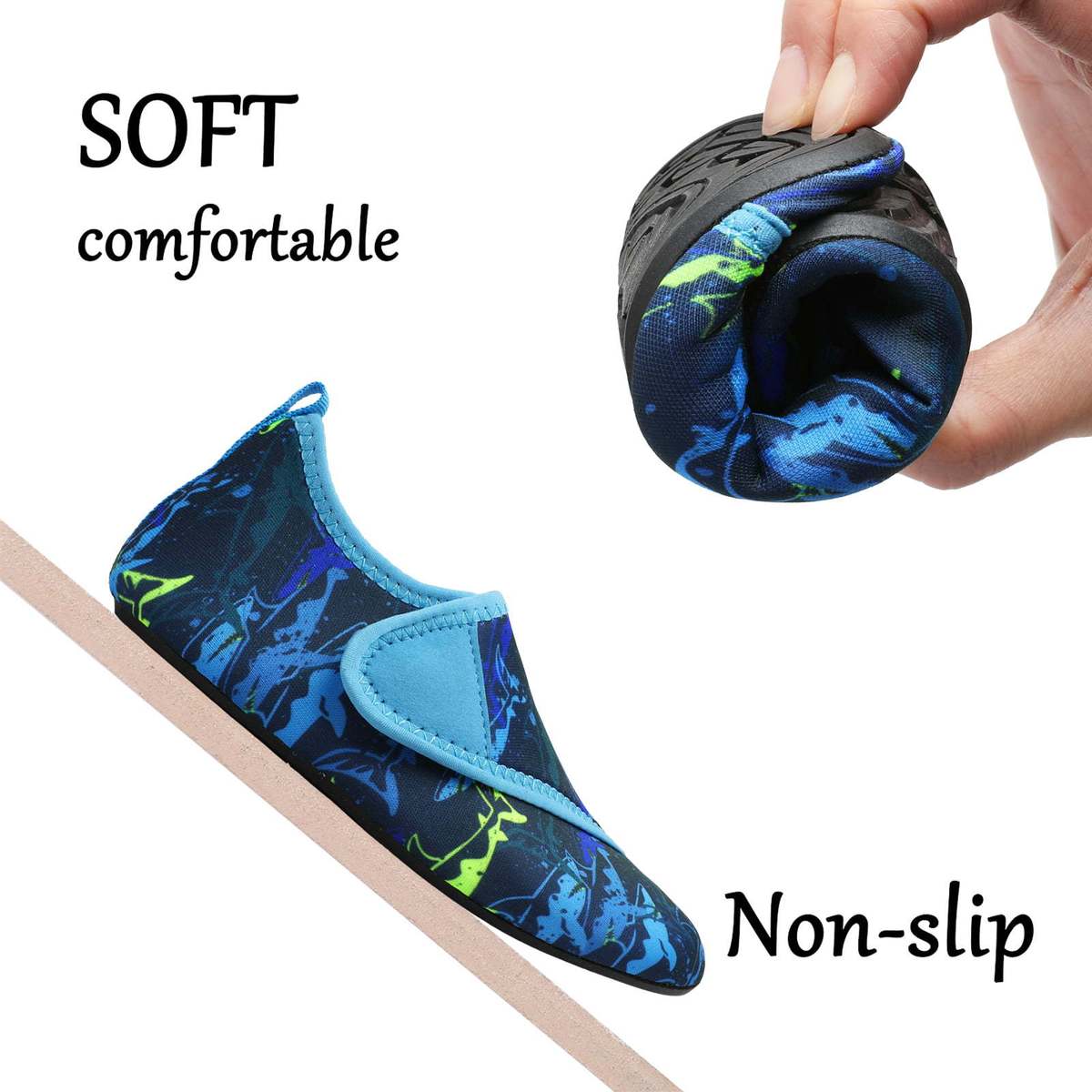 Children'S Simple Printed Quick-Drying Beach Wading Shoes