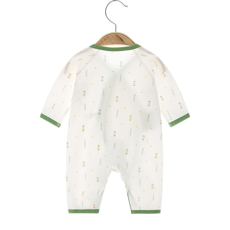Baby Basic Cartoon Printing Thin Cotton Long-Sleeved Soft Romper