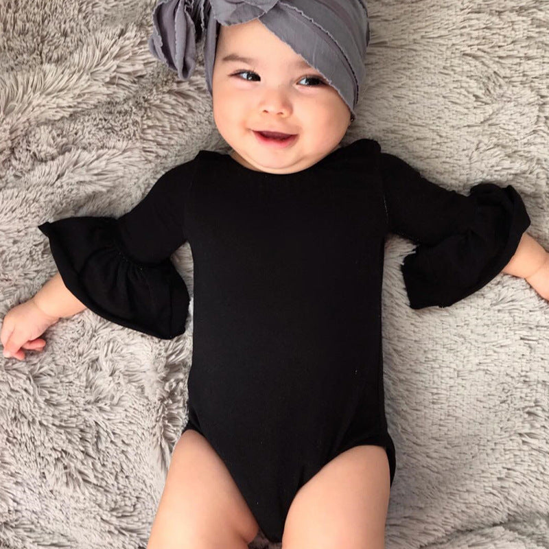 Kids Baby Girls Flare Sleeve Baby One-Piece Rompers