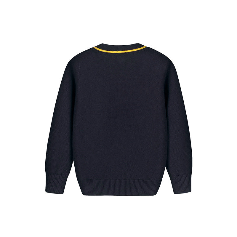 Autumn And Winter Children Elegant Knitted Cardigan