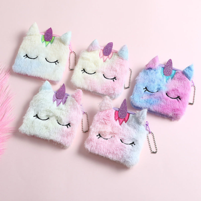 Unicorn Plush Coin Purse