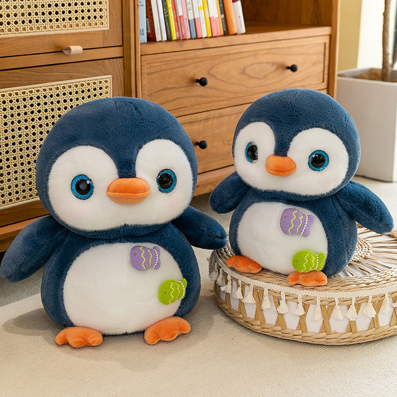 Cute Fishing Penguin Plush Toy