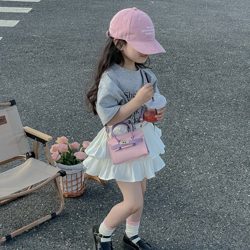 Children'S Fashion Contrast Mini Crossbody Bag