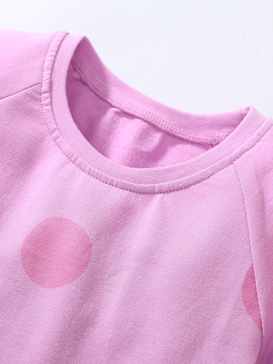Kids Toddler Girls Casual Cute Short Sleeve Dress