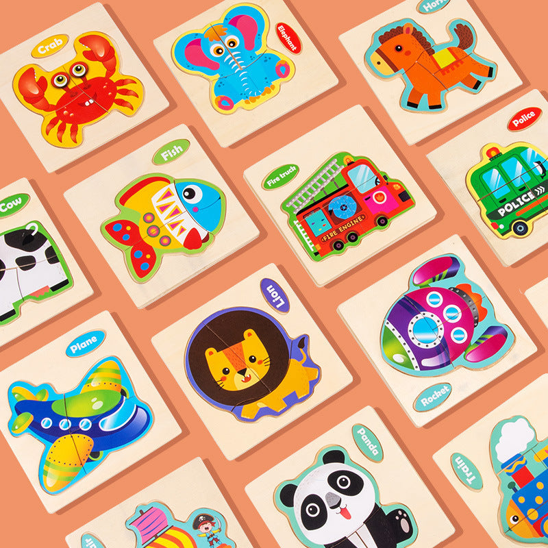 3d Wooden Children'S Jigsaw Puzzle Wooden Children'S Educational Toys