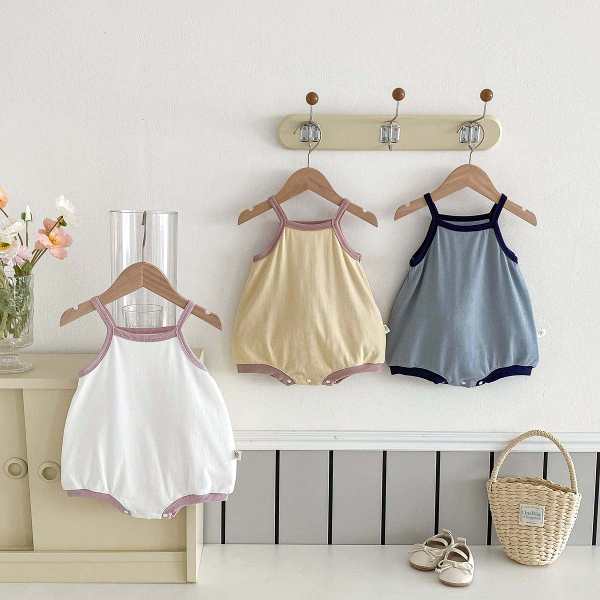 Kids Baby Boys Girls Casual Cute Sleeveless Romper