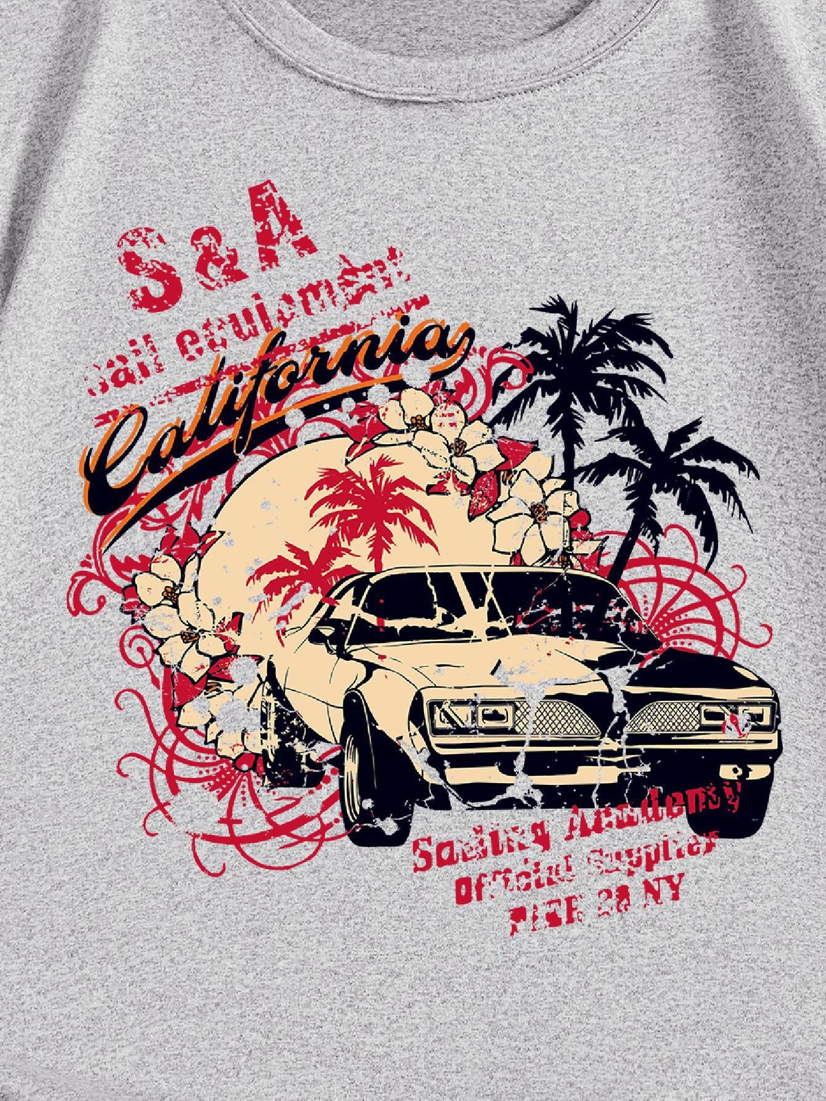 Kids Toddler Boys Girls Car Print Short Sleeve T-Shirt